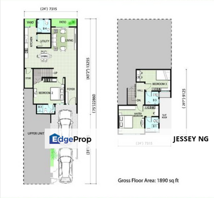 MontBlue Residence, Sunway City Ipoh Town House Lower Unit for Sale With Tenanted , Perak, Ipoh