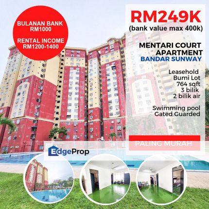 Mentari Court Apartment Bandar Sunway For Sale, Selangor, Bandar Sunway