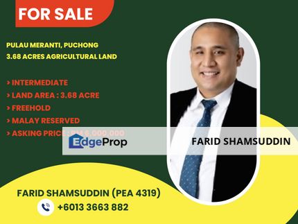 Pulau Meranti, Puchong, Agricultural Land for Sale, Selangor, Puchong