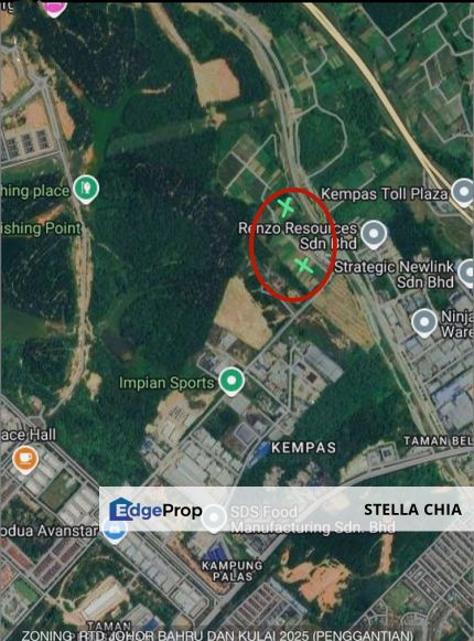 Land For Sale Kempas Agriculture Land Total 15.18 acre, Johor, Johor Bahru