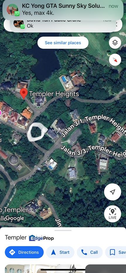 Templer Heights Corner Bungalow Land , Selangor, Rawang