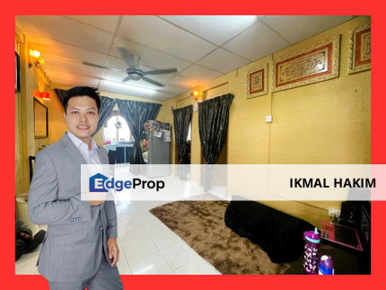 NEAR LRT | Flat Wangsa Maju Seksyen 1 For Sale Blok A7 Level 2, Kuala Lumpur, Wangsa Maju