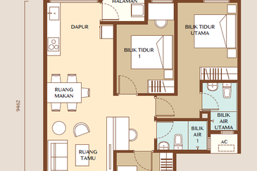 Rumawip Bukit Jalil Residensi Andalan Freehold Apartment Near LRT Station For Sale