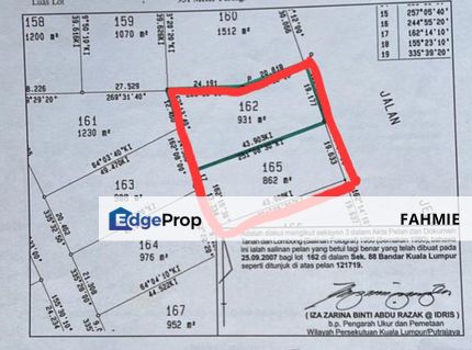 Lot tanah. Jalan Jelatek. Ampang. KLCC., Kuala Lumpur, KLCC