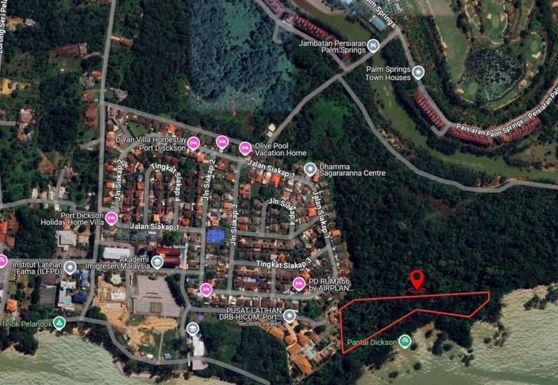 Agricultural land. Port Dickson. 