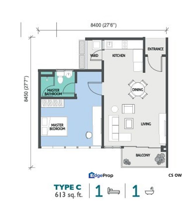 PJ Midtown, Petaling Jaya, Selangor, 1 Bedroom, Partially Furnished, For Rent., Selangor, Petaling Jaya