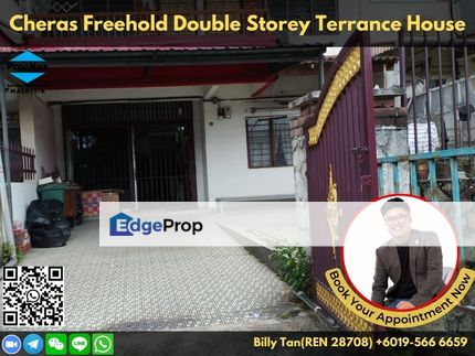 Freehold Double Storey Terrance House in Taman Yulek, Kuala Lumpur, Cheras