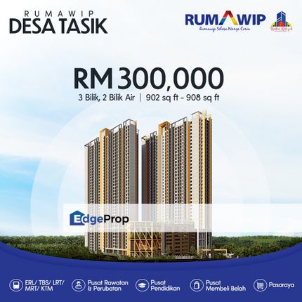 Newly Launch, Big Size Compare to other Rumawip Rumaip Madani, Desa Tasik, Kuala Lumpur, Sungai Besi