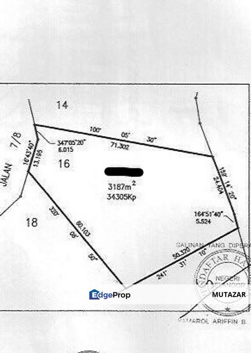 Prime Bungalow Land @ Seksyen 7, Shah Alam , Selangor, Shah Alam