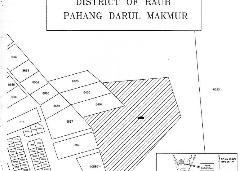 FREEHOLD Land For Sale in Bukit Koman @ Raub, Pahang - Near Town