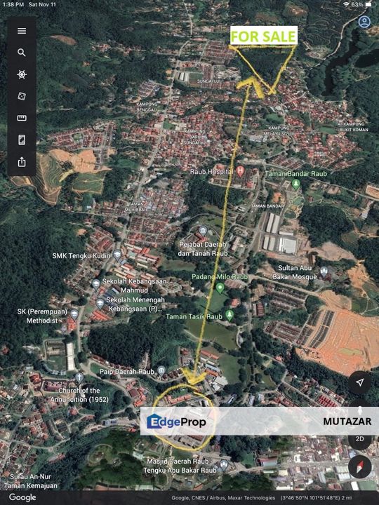 FREEHOLD Land For Sale in Bukit Koman @ Raub, Pahang - Near Town, Pahang, Raub