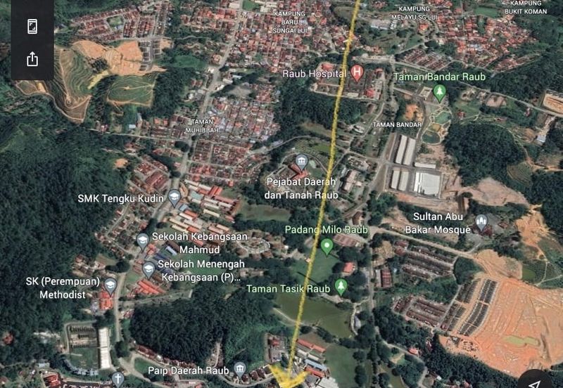 FREEHOLD Land For Sale in Bukit Koman @ Raub, Pahang - Near Town
