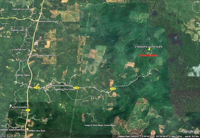 Kebun Buah-Buahan Seluas 5.88 Ekar di Raub, Pahang - FREE Lot Kediaman Seluas 60 x 80 kaki dekat Masjid dengan infra lengkap !!!