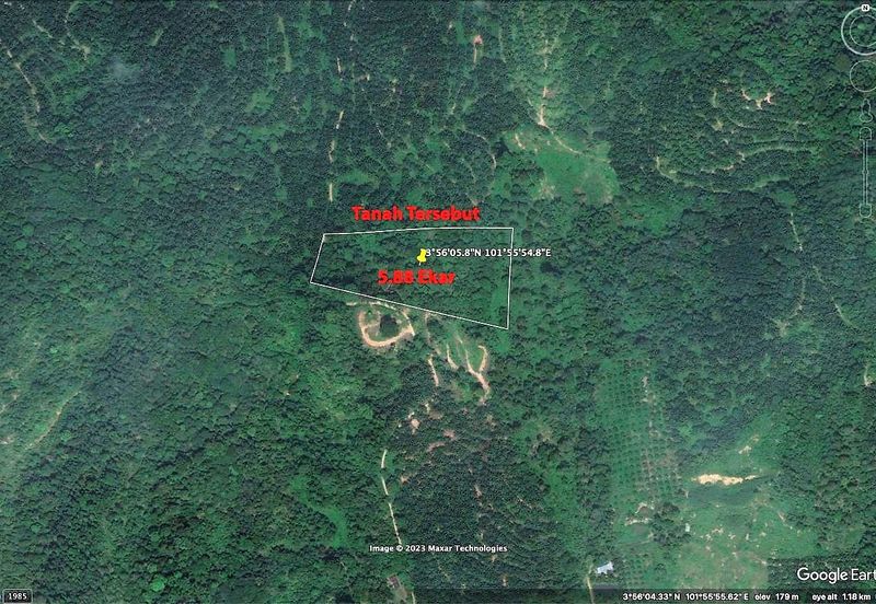 Kebun Buah-Buahan Seluas 5.88 Ekar di Raub, Pahang - FREE Lot Kediaman Seluas 60 x 80 kaki dekat Masjid dengan infra lengkap !!!