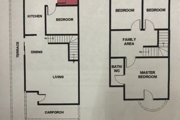 FREEHOLD END LOT, Double Storey Terrace House @ Taman Setiawangsa, KL - Extra Land at Side & Huge Parking Space Up To 4 Cars