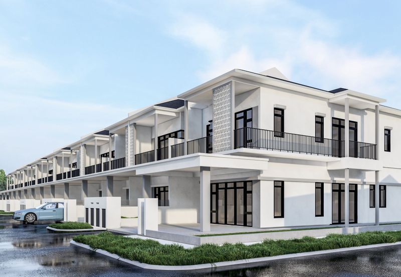 NEW Double Storey Terrace House Near KLIA, Sepang - Big Built Up With Balcony, Dry & Wet Kitchen!