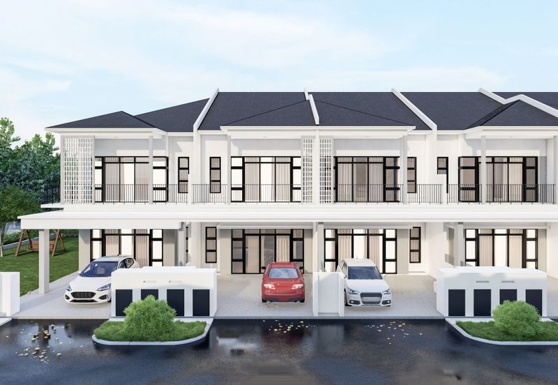 NEW Double Storey Terrace House Near KLIA, Sepang - Big Built Up With Balcony, Dry & Wet Kitchen!