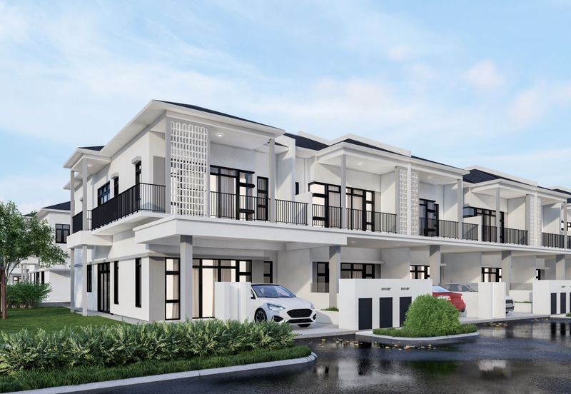 NEW Double Storey Terrace House Near KLIA, Sepang - Big Built Up With Balcony, Dry & Wet Kitchen!