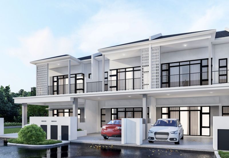 NEW Double Storey Terrace House Near KLIA, Sepang - Big Built Up With Balcony, Dry & Wet Kitchen!