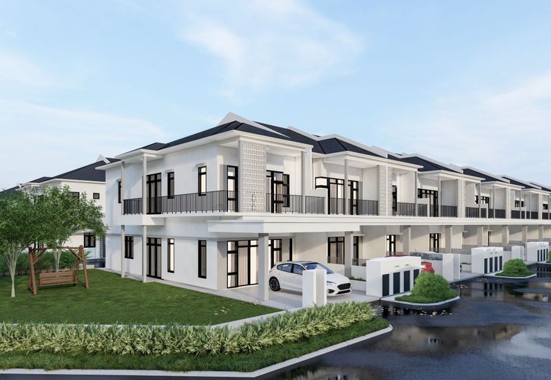 NEW Double Storey Terrace House Near KLIA, Sepang - Big Built Up With Balcony, Dry & Wet Kitchen!