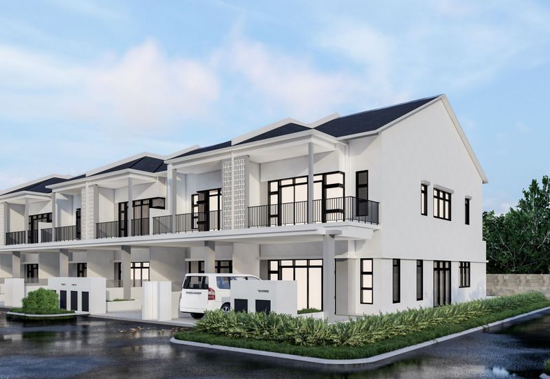 NEW Double Storey Terrace House Near KLIA, Sepang - Big Built Up With Balcony, Dry & Wet Kitchen!