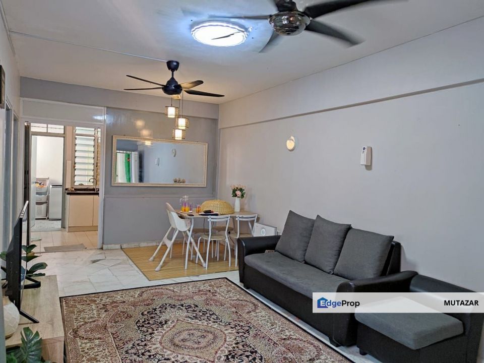 RUMAH CANTIK!!! Pangsapuri Suria @ Taman Kinrara Puchong - Ada Kitchen Cabinet, Wardrobe & Aircond, Selangor, Bandar Kinrara Puchong