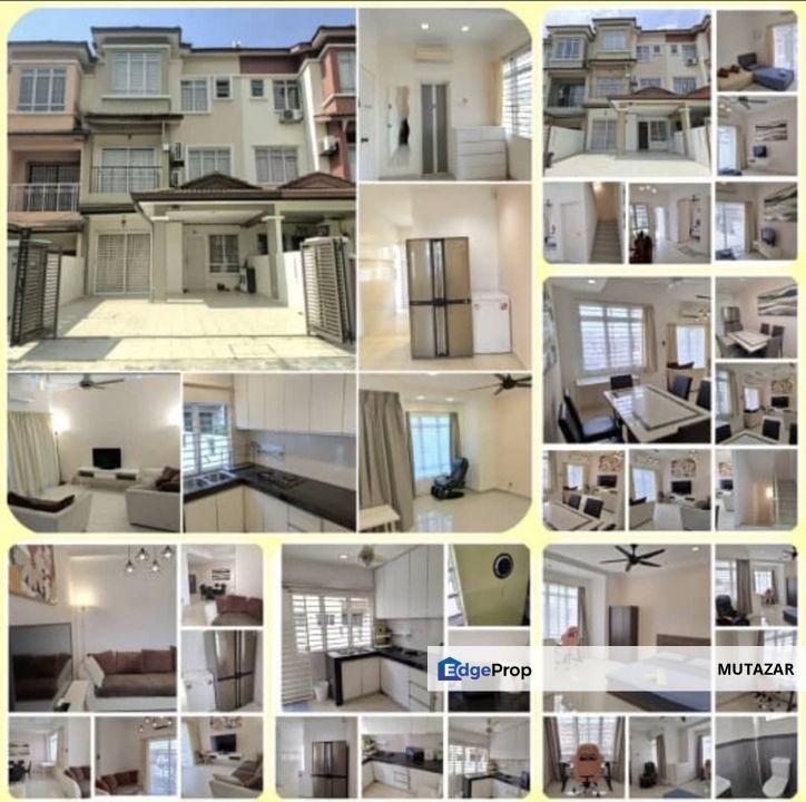 3-Storey Link House @ Taman Puncak Jalil - Fully Furnished, Fully Airconds! FOR RENT, Selangor, Seri Kembangan