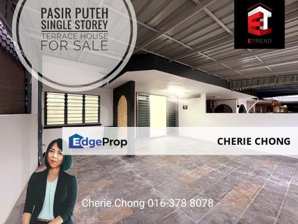 Pasir Puteh Taman Boon Bak Single Storey Terrace House For Sale , Perak, Ipoh