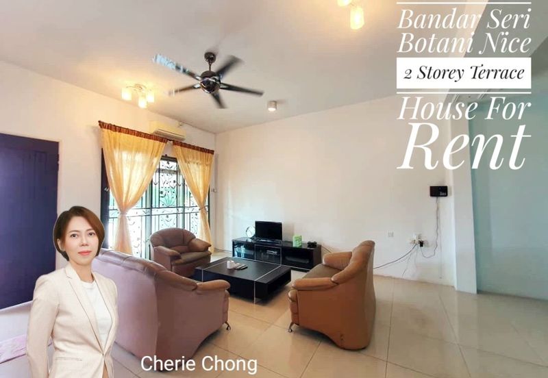 Bandar Seri Botani, Good Condition 2 Storey Terrace House For Rent 