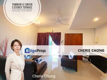 Tambun Le Greene Good Condition 3 Storey Terrace House For Rent , Perak, Tambun