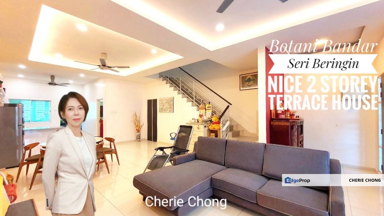 Ipoh Town Bandar Seri Botani Seri Beringin Tiptop Condition Double Storey Terrace House Near Simpang Pulai Toll , Perak, Ipoh