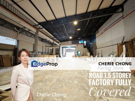 Kawasan Perindustrian Menglembu Facing Main Road 1.5 Storey Semi-D Factory Fully Covered , Perak, Menglembu