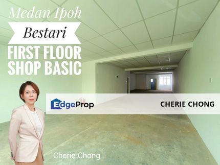 Medan Ipoh Bestari First Floor Shop Basic Unit Facing Main Road High Exposure , Perak, Ipoh