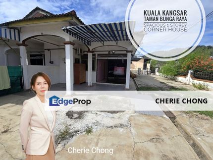Kuala Kangsar Taman Bunga Raya Spacious Single Storey Corner House Near Town, Perak, Kuala Kangsar