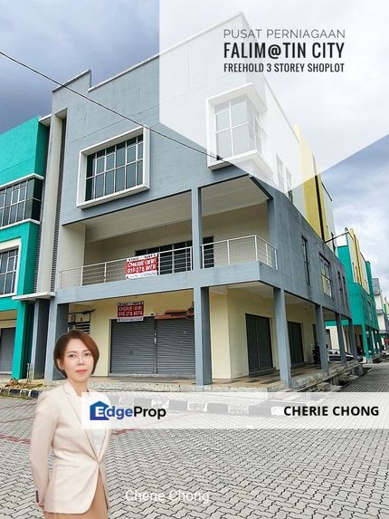 Jalan Lahat Pusat Perniagaan Falim@Tin City Freehold 3 Storey Shoplot Endlot Unit Near Ipoh Town & Easy Access Toll, Perak, Ipoh