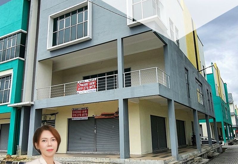 Jalan Lahat Pusat Perniagaan Falim@Tin City Freehold 3 Storey Shoplot Endlot Unit Near Ipoh Town & Easy Access Toll