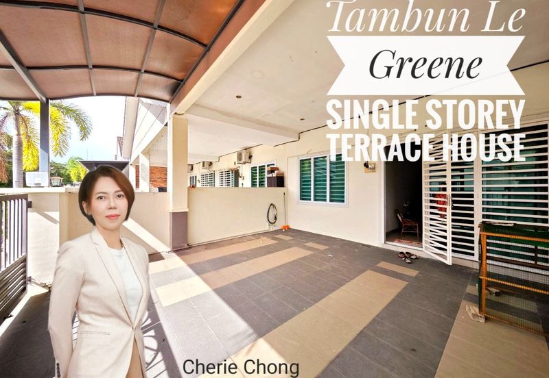 Tambun Le Greene Single Storey Terrace House Gated & Guarded With Clubhouse Facilities 