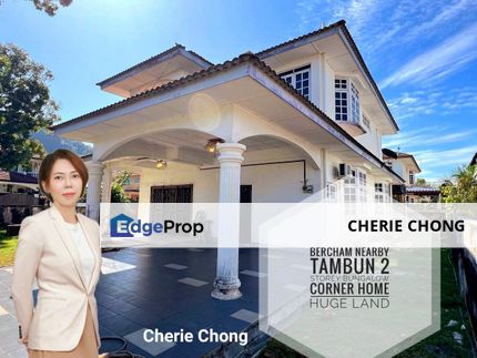 Bercham Nearby Tambun Double Storey Bungalow Corner Home With Huge Land , Perak, Ipoh