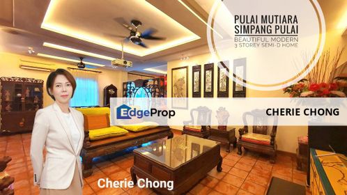 Pulai Mutiara Nobel Crest Beautiful & Modern 3 Storey Semi-D House Gated & Guarded Near Simpang Pulai Botani, Perak, Kinta