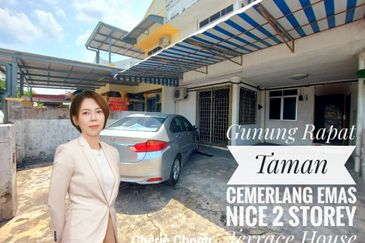 Gunung Rapat Taman Cemerlang Emas Nice 2 Storey Terrace House 