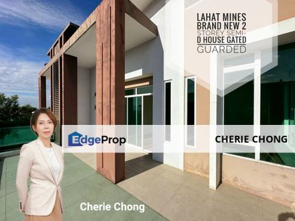 Lahat Mines Brand New Double Storey Semi-D House Gated & Guarded Near Menglembu Pengkalan Station 18, Perak, Lahat