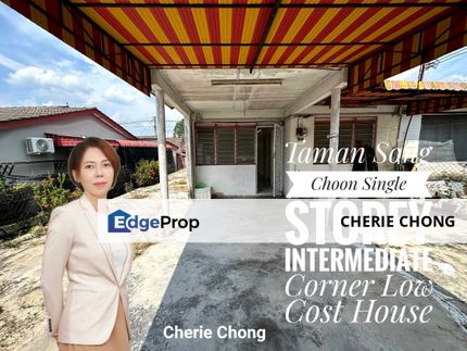 Taman Song Choon Single Storey Intermediate Corner Low Cost House Near Botani Gunung Rapat Ipoh Town , Perak, Ipoh