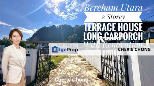Bercham Utara Good Condition 2 Storey Terrace House Long Carporch With Kitchen Extended Many Extras, Perak, Ipoh