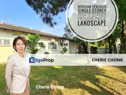Bercham Spacious Single-Storey Semi-D Corner House With Beautiful Landscape, Perak, Ipoh