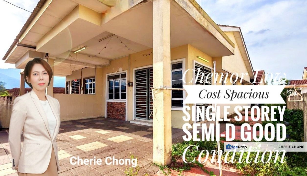 Chemor Low Cost Spacious Single Storey Semi-D House Good Condition , Perak, Chemor
