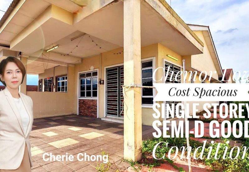 Chemor Low Cost Spacious Single Storey Semi-D House Good Condition 