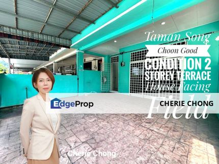 Taman Song Choon Good Condition 2 Storey Terrace House Facing Field , Perak, Ipoh