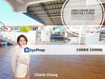 Taman Cempaka Ipoh Good Condition Double Storey Terrace House Kitchen Extended , Perak, Ipoh