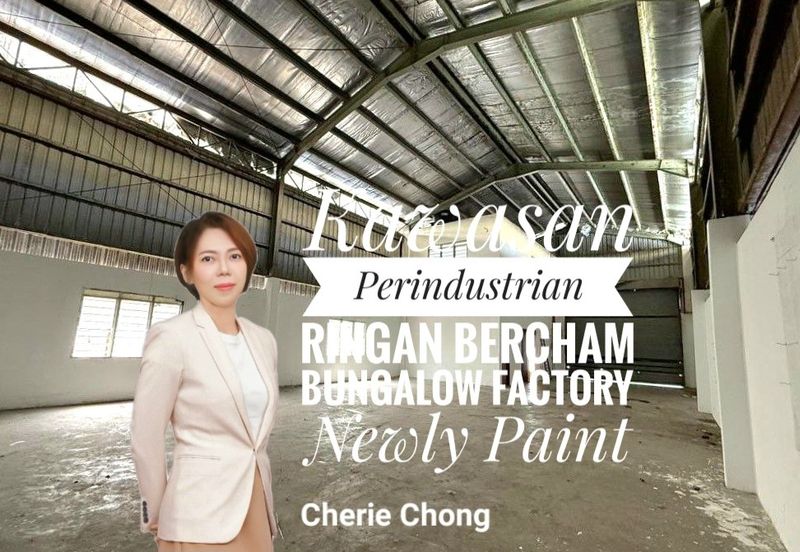 Kawasan Perindustrian Ringan Bercham Bungalow Factory Newly Paint 