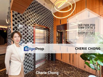 Fair Park Ipoh Town Centre 3 Storey Adjoining Shoplot Full Setup Hotel Business Ready Income, Perak, Ipoh